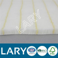 (9319)high quality white and yellow stripe polyester fabric